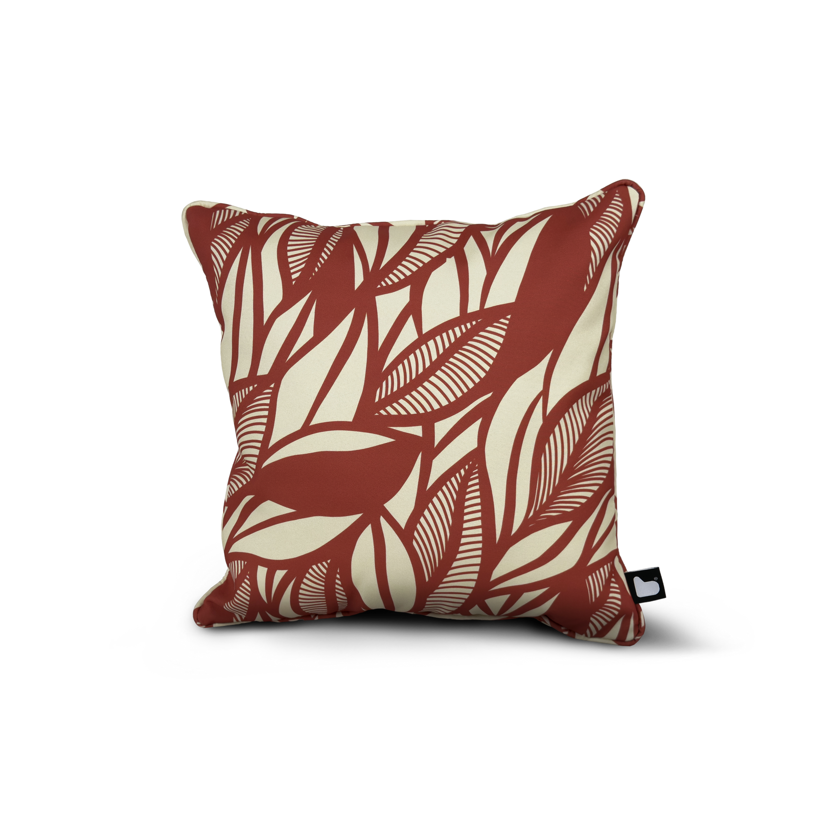 B-Cushion Art Collection - Poplar Leaf Marsala
