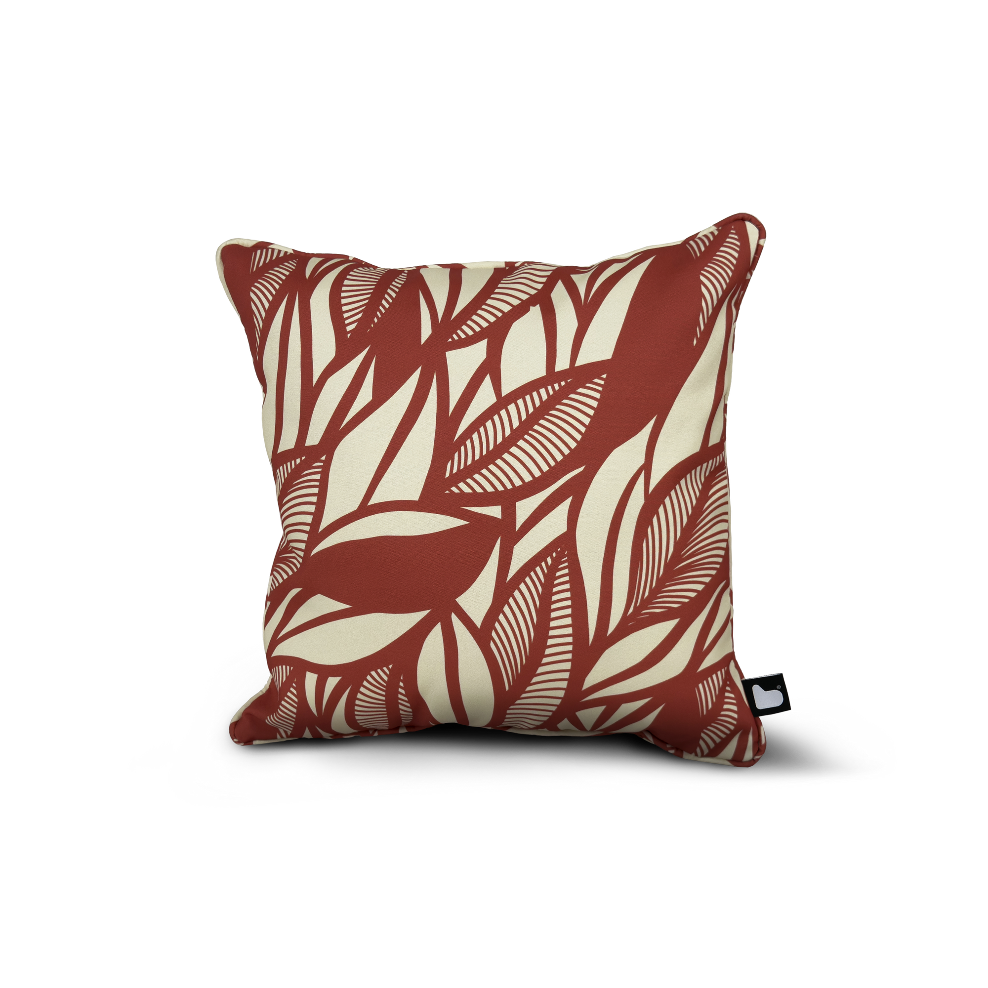 B-Cushion Art Collection - Poplar Leaf Marsala