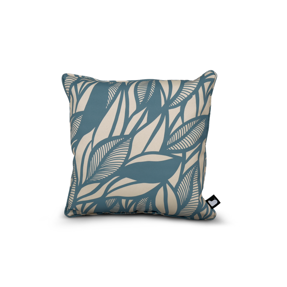 B-Cushion Art Collection - Poplar Leaf Sea Blue