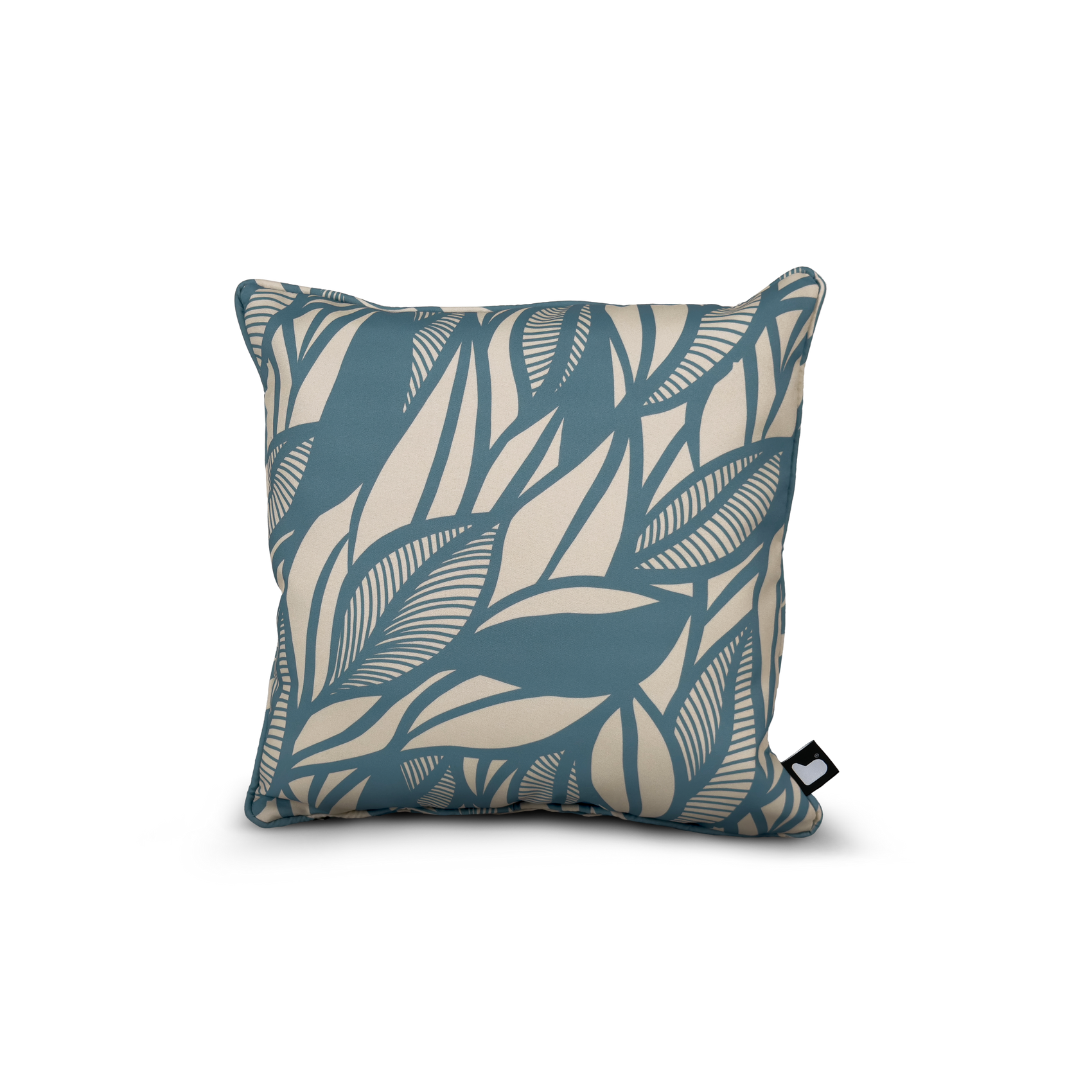 B-Cushion Art Collection - Poplar Leaf Sea Blue